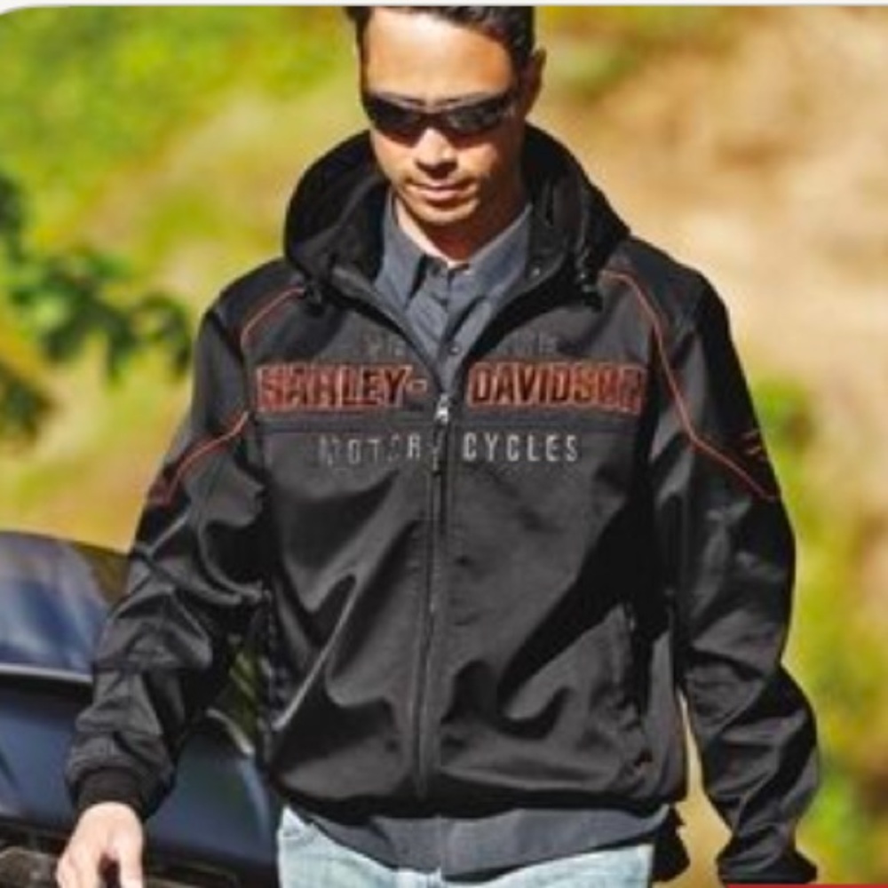 HARLY-DAVIDSON Men's Idyll Soft Shell Jacket XXL